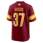 W.Commanders #37 Car'lin Vigers Burgundy Team Game Jersey